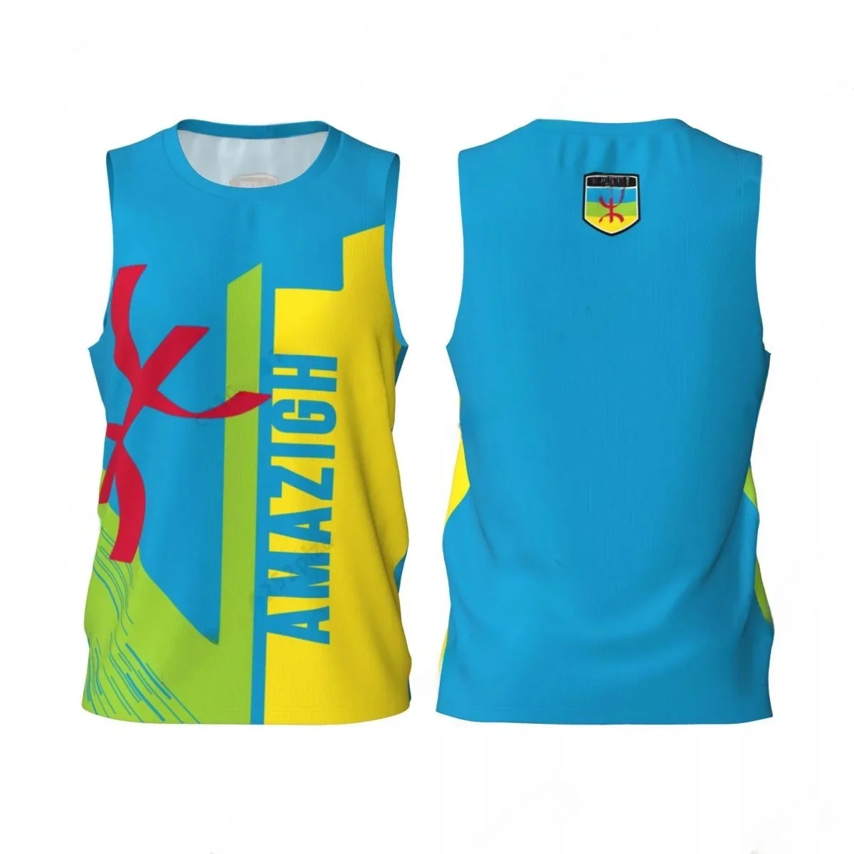 Amazigh-T-shirt de sport respirant avec nom et numĂ©ro personnalisĂ©s pour hommes, BERtextures, sensation 3D, vĂȘtements de basket-ball, course Ă pied, t-shirt de fitness