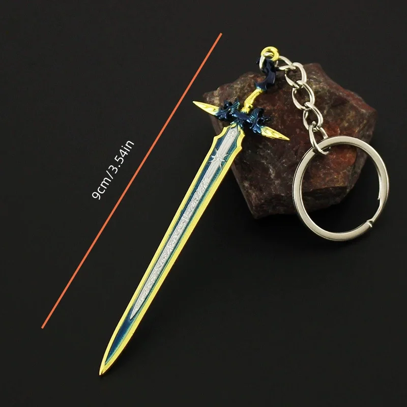 Final Fantasy Mini Sabre Small Model Toys Keychain Pendant