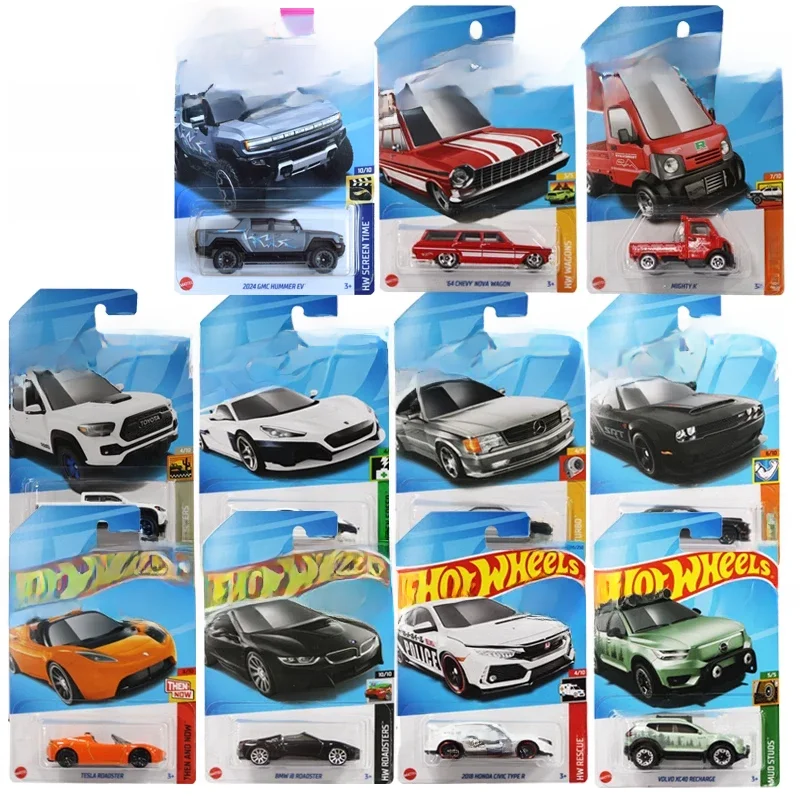 Echte heiße Räder Auto 2023 m Fall 1/64 Druckguss Fahrzeuge Mercedes Benz Barbie Ken Hummer BMW