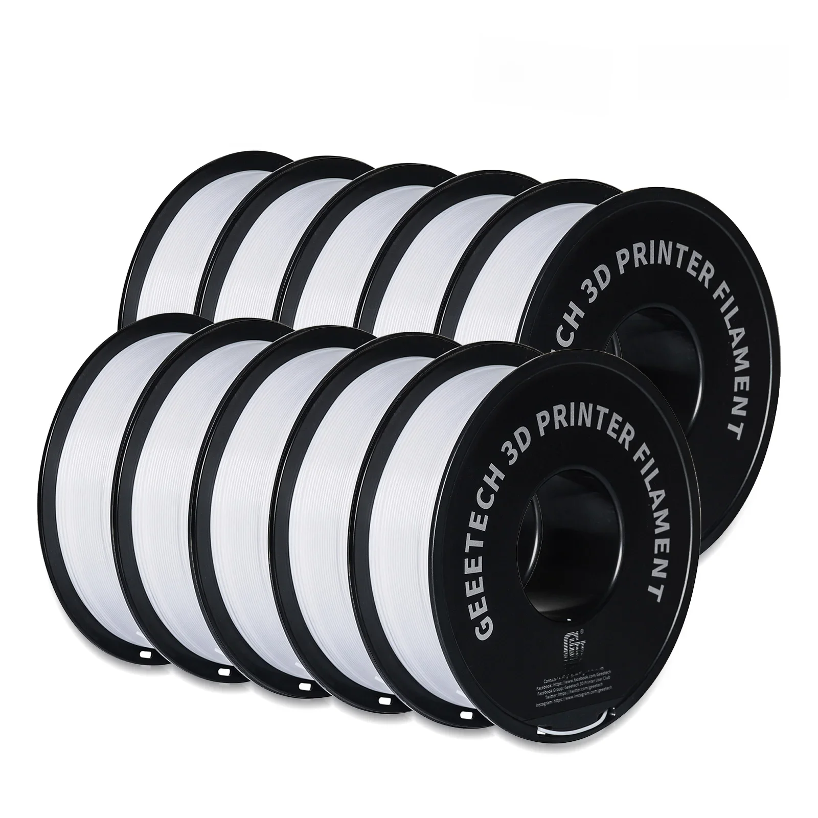 Geeetech Petg 10Kg 1.75Mm Filament 3d Print Draad Vacuüm Verpakking Lokale Magazijnen Kleurrijk Plastic Voor De Meeste Fdm 3D-printer - afbeelding 2