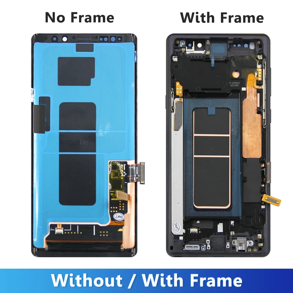 New OLED Note9 Screen For Samsung Galaxy Note 9 Note9 LCD Display N960F N9600 Touch Screen Replacement Digitizer Assembly +Frame