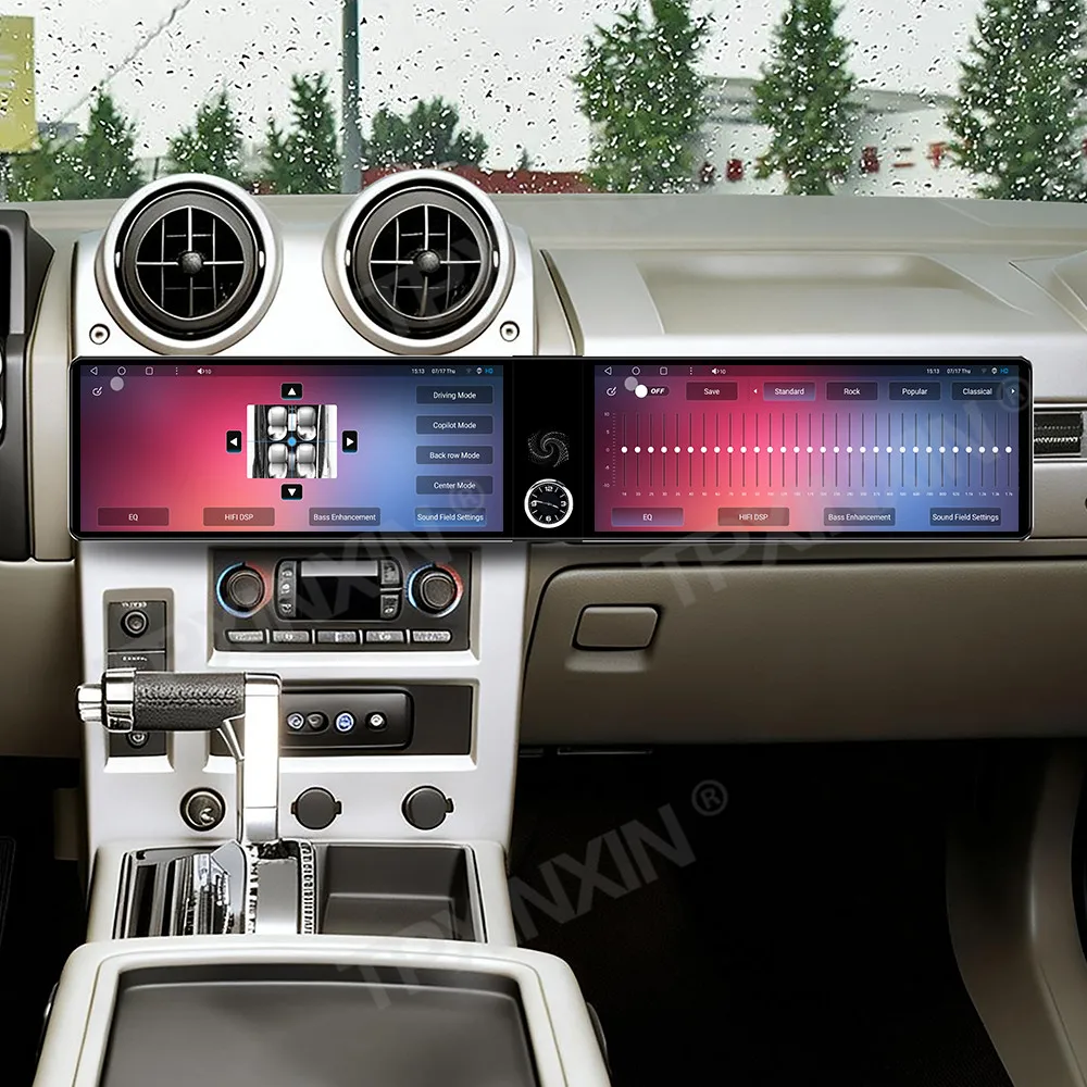 

Android Auto Carplay 24.6" Dual Screen For Hummer H2 2002-2007 Car Radio GPS Navigation Stereo Multimedia Player Tape Recorder