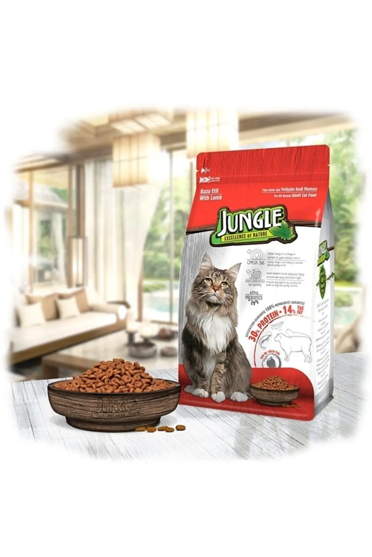 

Jungle Quality Natural Delicious Fresh Lamb Adult Cat Food 500 gr