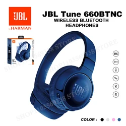 Original JBL TUNE 660NC Wireless Bluetooth Over-Ear Headphones Stereo Noise Cancelling Earphone Pure Bass Headset With Mic