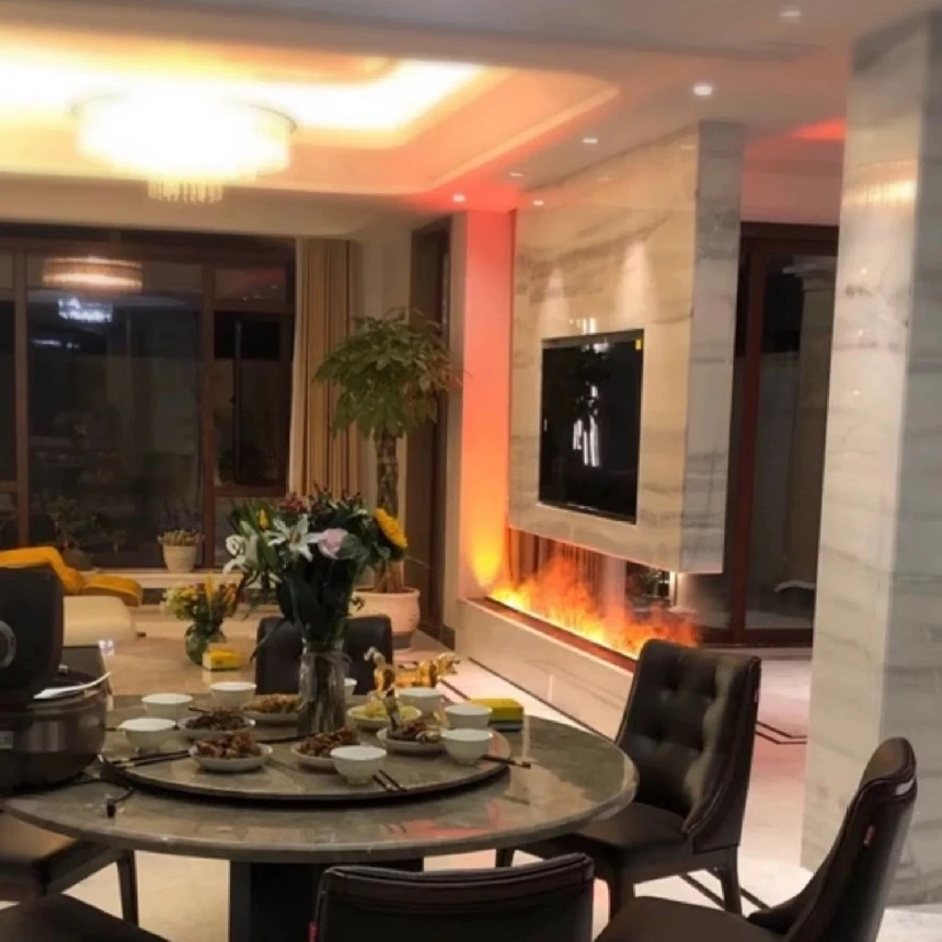 

5 year warranty mist electric 3d water steam vapor fire fireplace