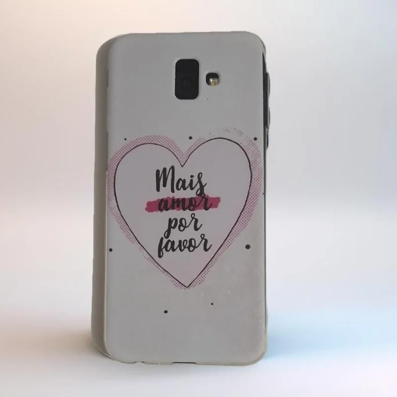 Malleable TPU Case with More Love Phrase For Samsung J6 Plus