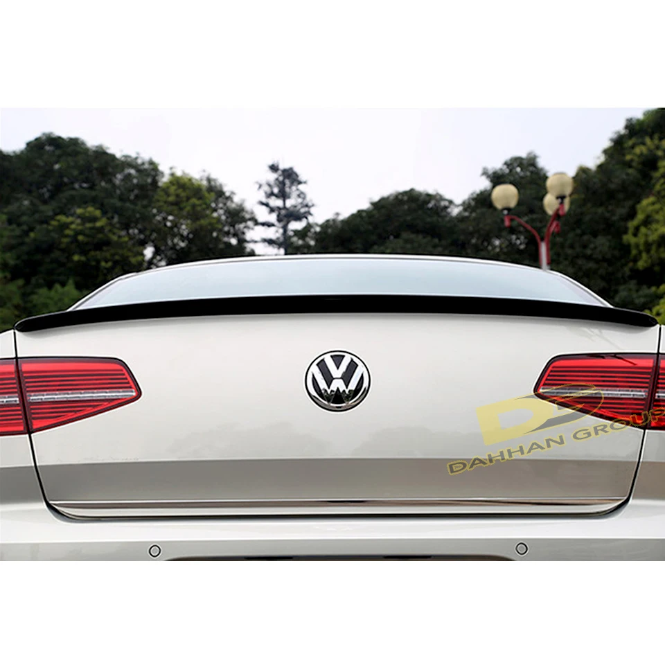 ABS Plástico Traseiro Trunk Spoiler, Lábio Asa, Pintado ou Cru, R Line GTI Kit, VW, Passat B8 2015-UP, Alta Qualidade, ABS