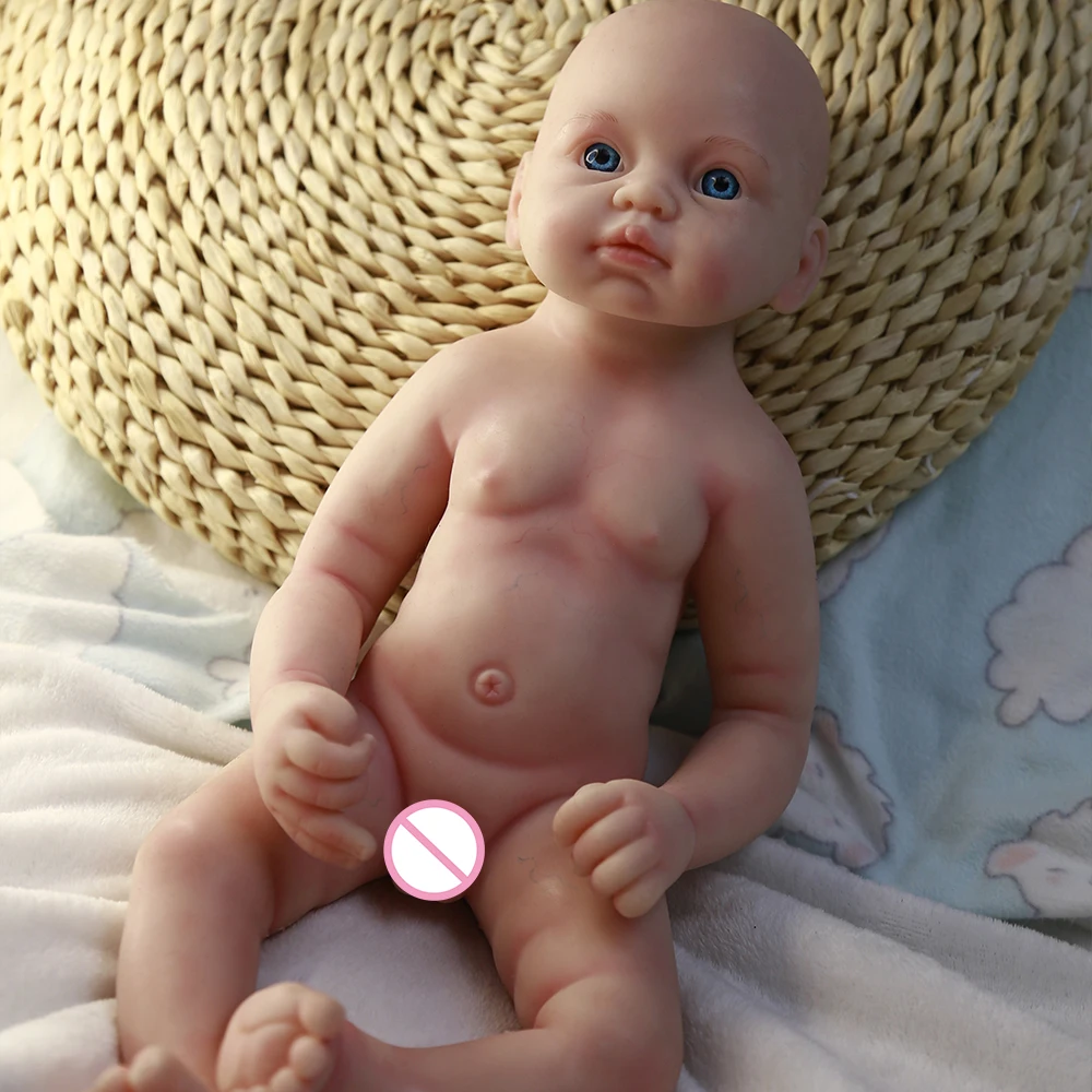 COSDOLL 49cm 3.2kg Full Body Silicone Bebe Reborn Baby Dolls Soft Dolls DIY Toys Kit Real Silicone Reborn Babies Finished Gifts