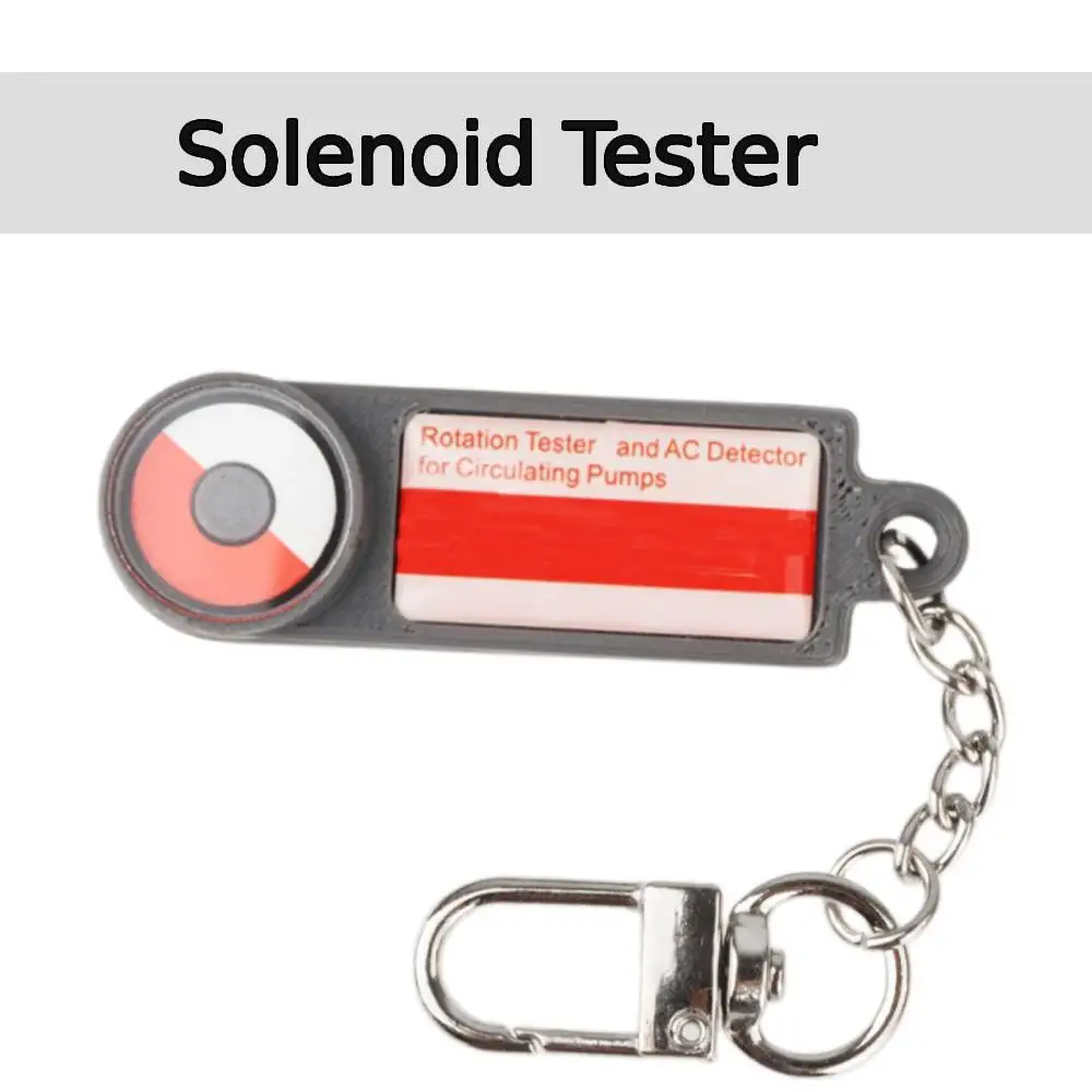 Solenoid Tester Portable Heating Circulation Pump Rotation Tester Built in Indicator to Detects AC Fields Sturdy Solenoid Tool