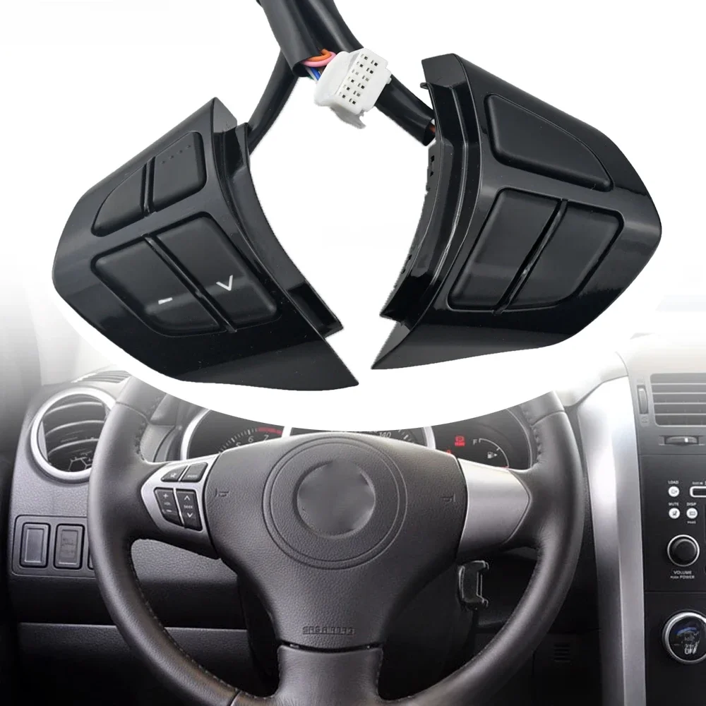 Dla Suzuki Grand Vitara II 2005-2015 Przyciski tempomatu głośności audio Przycisk zdalnego sterowania na kierownicy Akcesoria samochodowe — zdjęcie 2