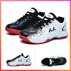 Original LEFUS Black White Caspia Badminton Shoes for Men Table Tennis Volleyball Sneakers Training Tenis Sports Handball Shoes