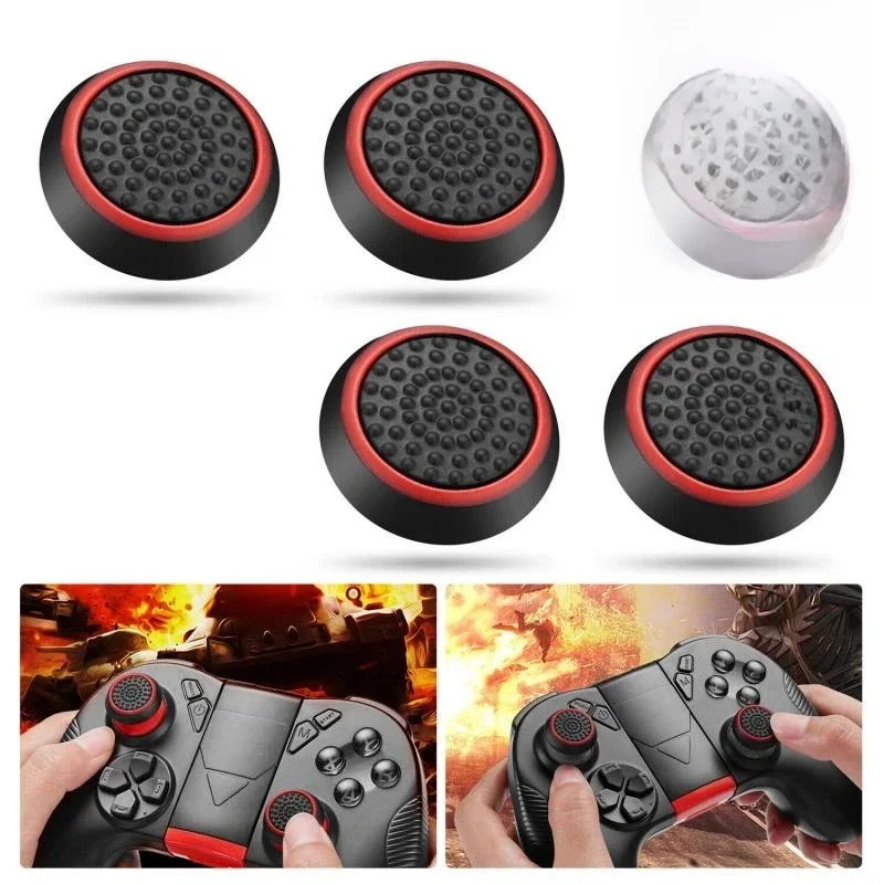 Não-Slip Silicone Analógico Joystick Caps, Thumbstick, Thumb Stick Grip, Casos para PS3, PS4, PS5,