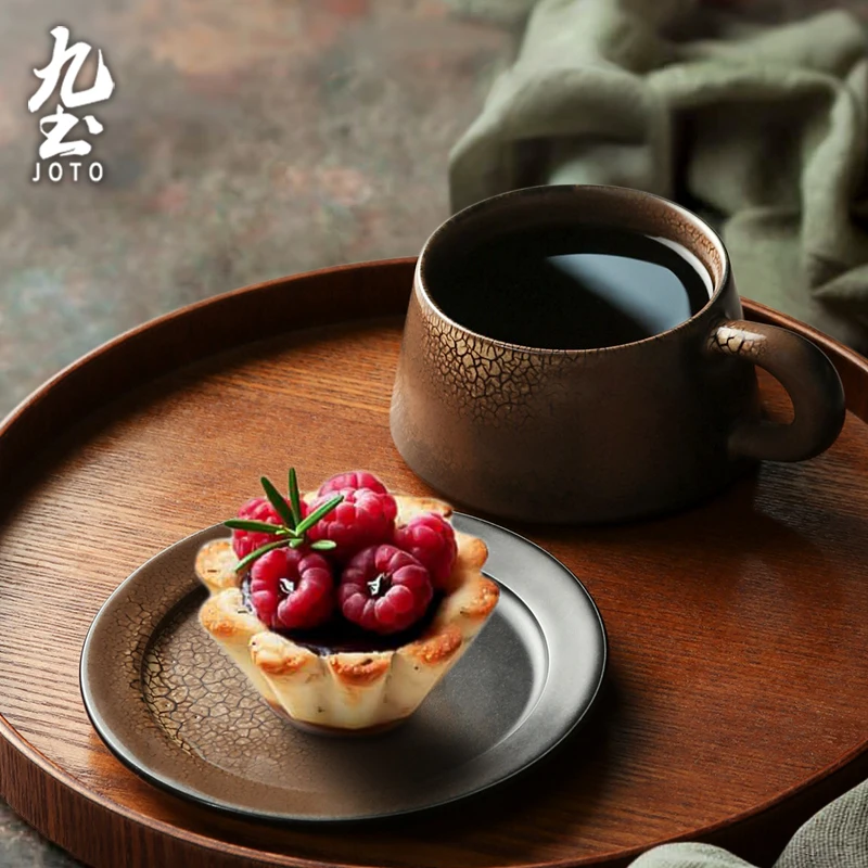 

JOTO Great Gift Idea Crafted from premium ceramic Vintage Home Coffee Cup and Saucer CFR0137