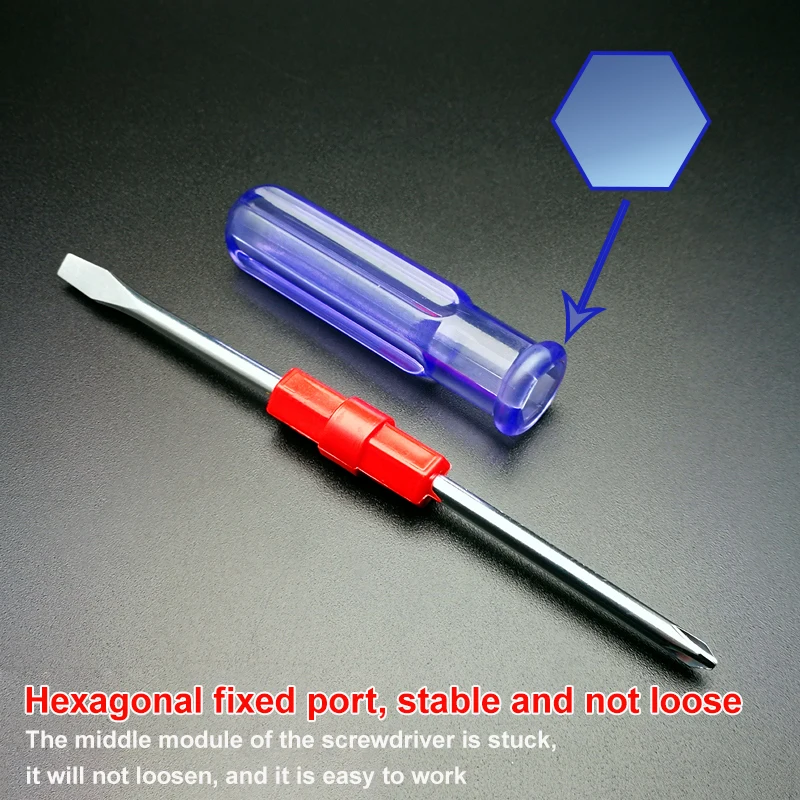 Dual Purpose Slotted/Phillips Screwdriver Cross Word  Hand Tool for Repairing Dual Purpose Manual Hardware Tools