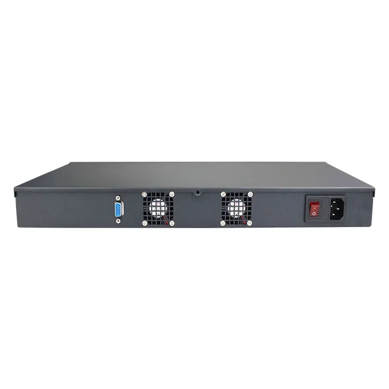 Partaker 1U Rack Server S07 Intel Celeron 4 LAN Firewall/VPN/Server Jaringan Mendukung Windows Linux pfSense