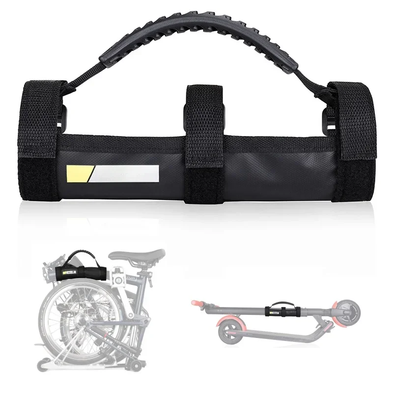 AliExpress Folding Bike Portable Hand Carrying Handle Straps Use For Brompton Bike and For Xiaomi Electric Skateboard Handle Strap