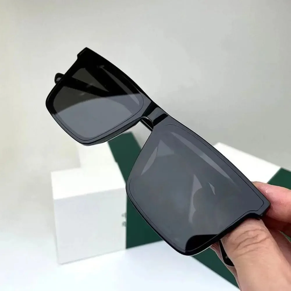 AliExpress NONE Punk Square Frame Sunglasses Simple Street Photos Eyewear Sun-Protective Summer Decoration Driving Glasses for Women Man