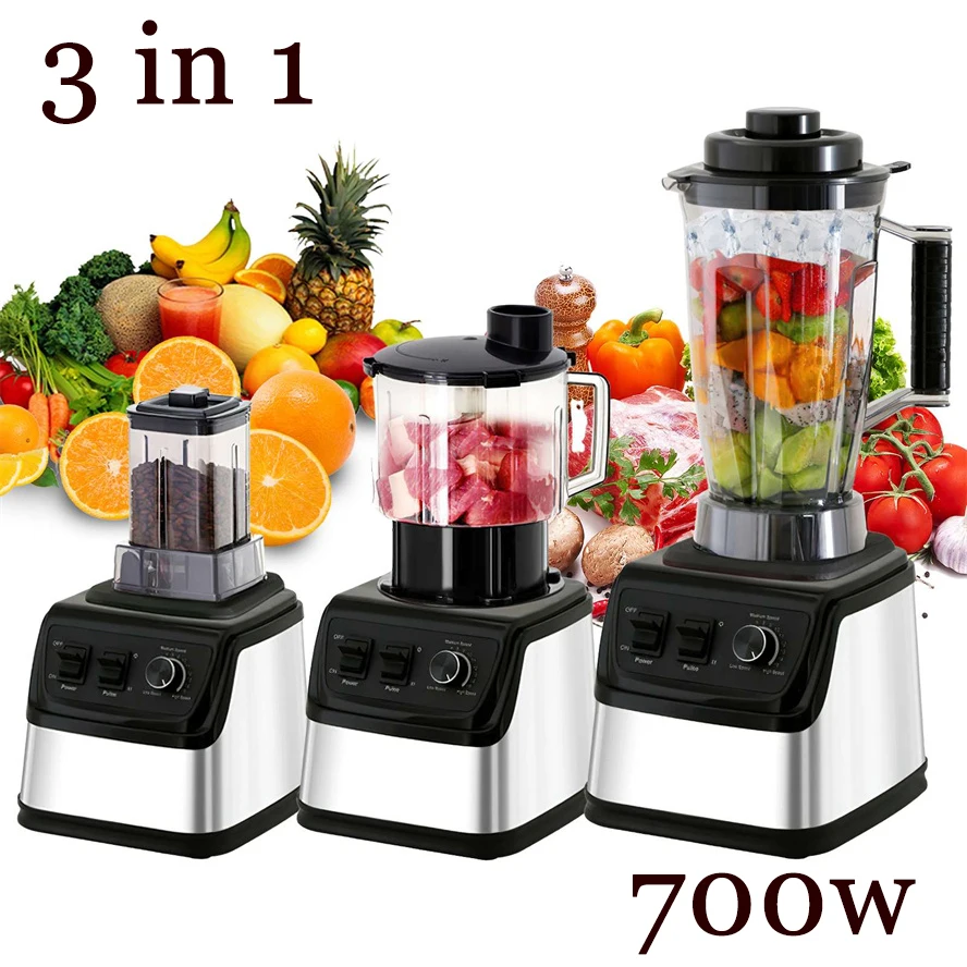 Fabricante do suco do poder superior, Juicer do fruto, processador de alimentos, misturador das cookies do gelo, resistente, categoria comercial, 700W