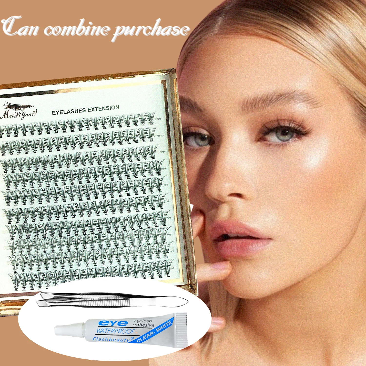 Daily Korean Beauty Essential – Invisible Band False Lashes for Natural Cat Eye Look
