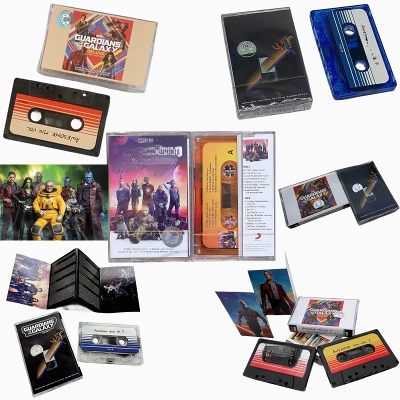 Marvel Avengers gardiens de la galaxie bande musicale Star-Lord Gamora Groot Cosplay bandes sonores boîte bande baladeur Cassette accessoire jouet