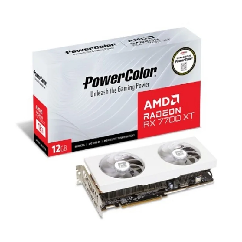 PowerColor RADEON RX 7700 XT D6 12GB White crew Cties/7700 XT/Graphics