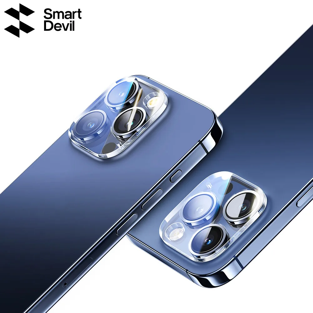 SmartDevil One-piece Full-screen Corning Glass Lens Film for iPhone 15 Pro Max 15 Plus HD Lens Tempered Glass for iPhone 15 Pro