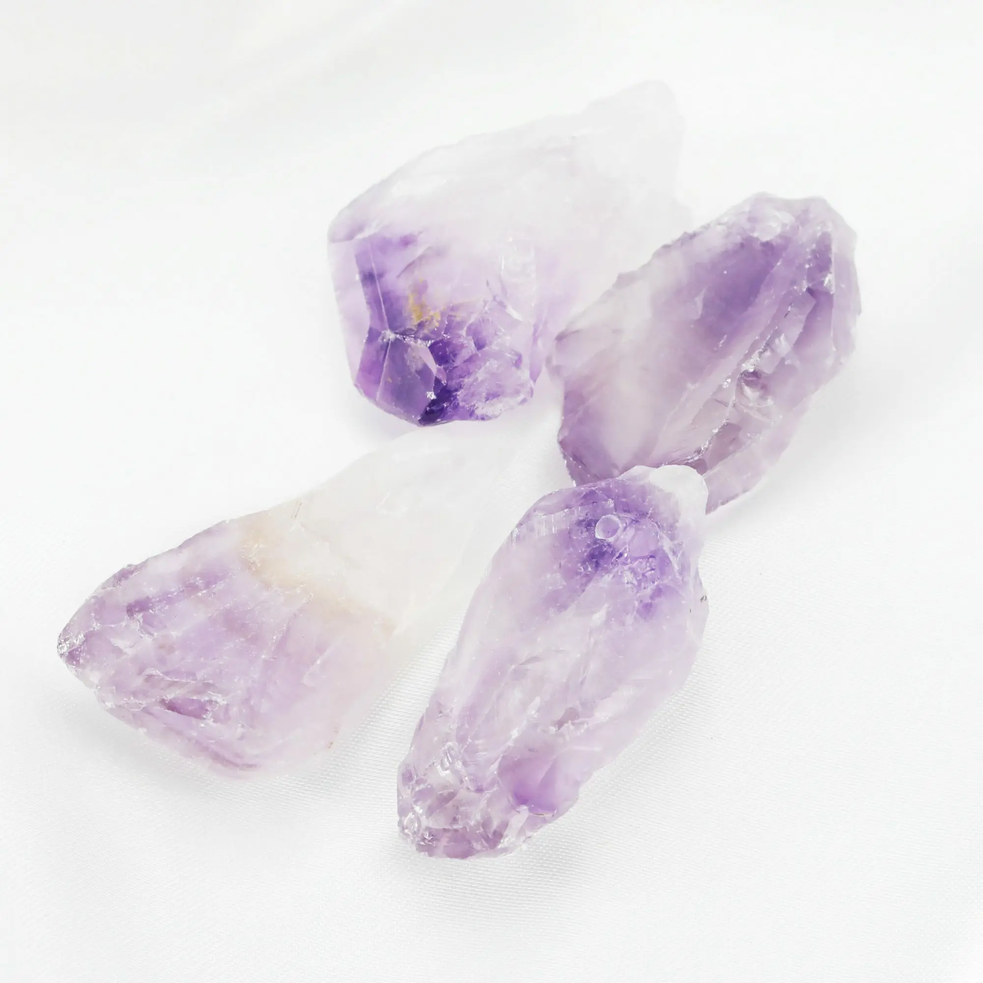 5Pcs 3-4CM Nature Raw Amethyst Rock Stone Beads with Hole on Top DIY Pendant Charm Supplies 4160037