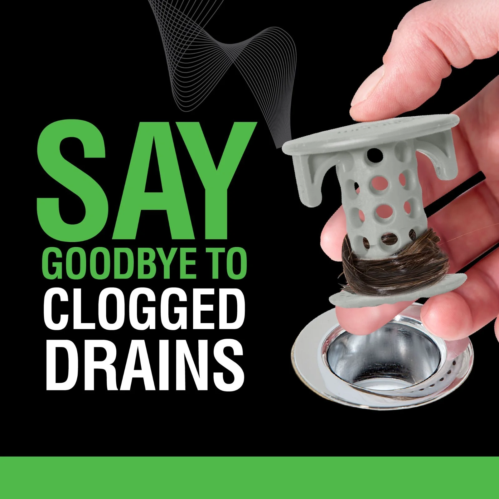 

SinkShroom Gray Revolutionary Hair Catcher Drain Protector Strainer by TubShroom