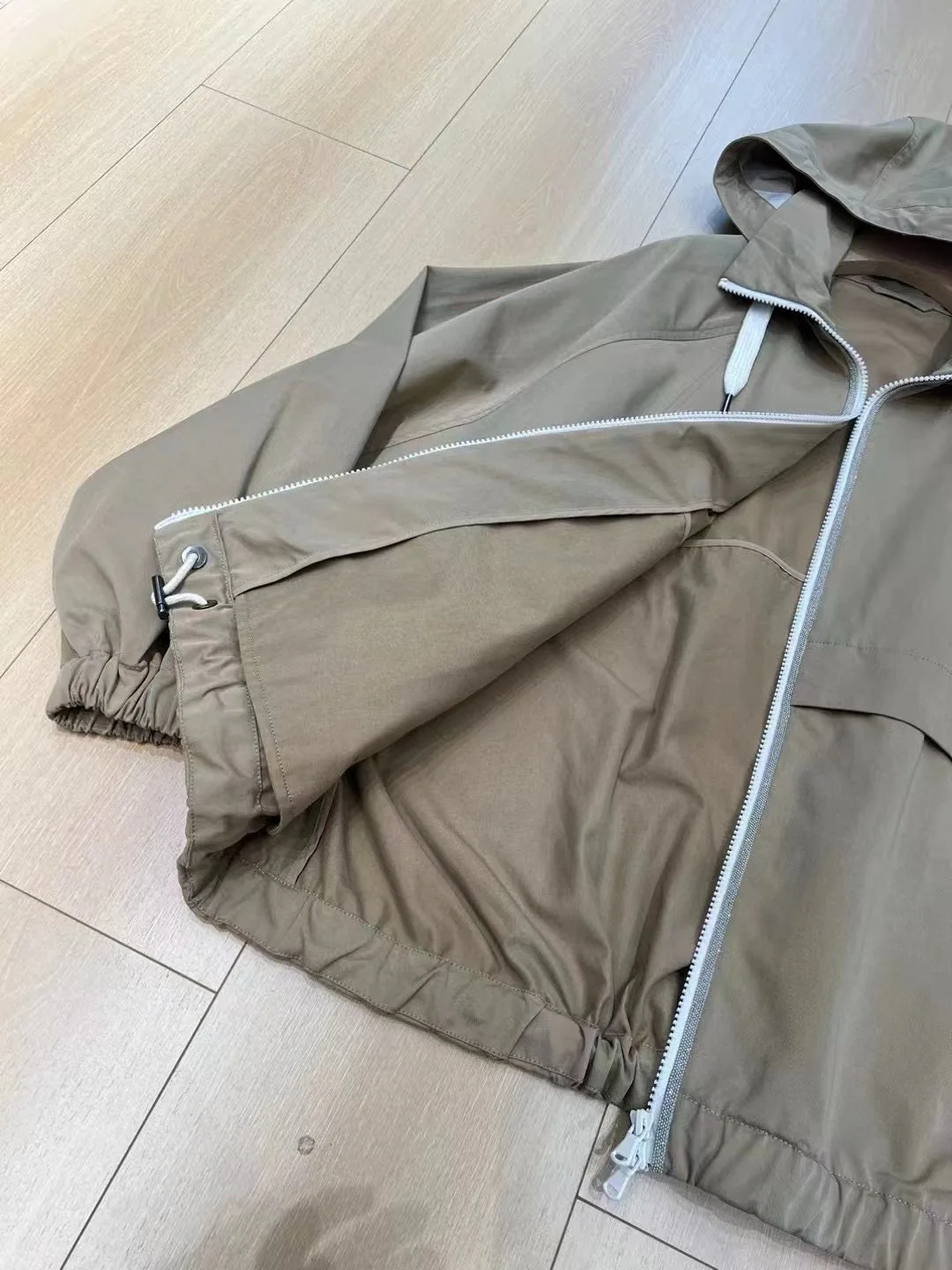 Autumn casual women's cotton hooded jacket windbreaker