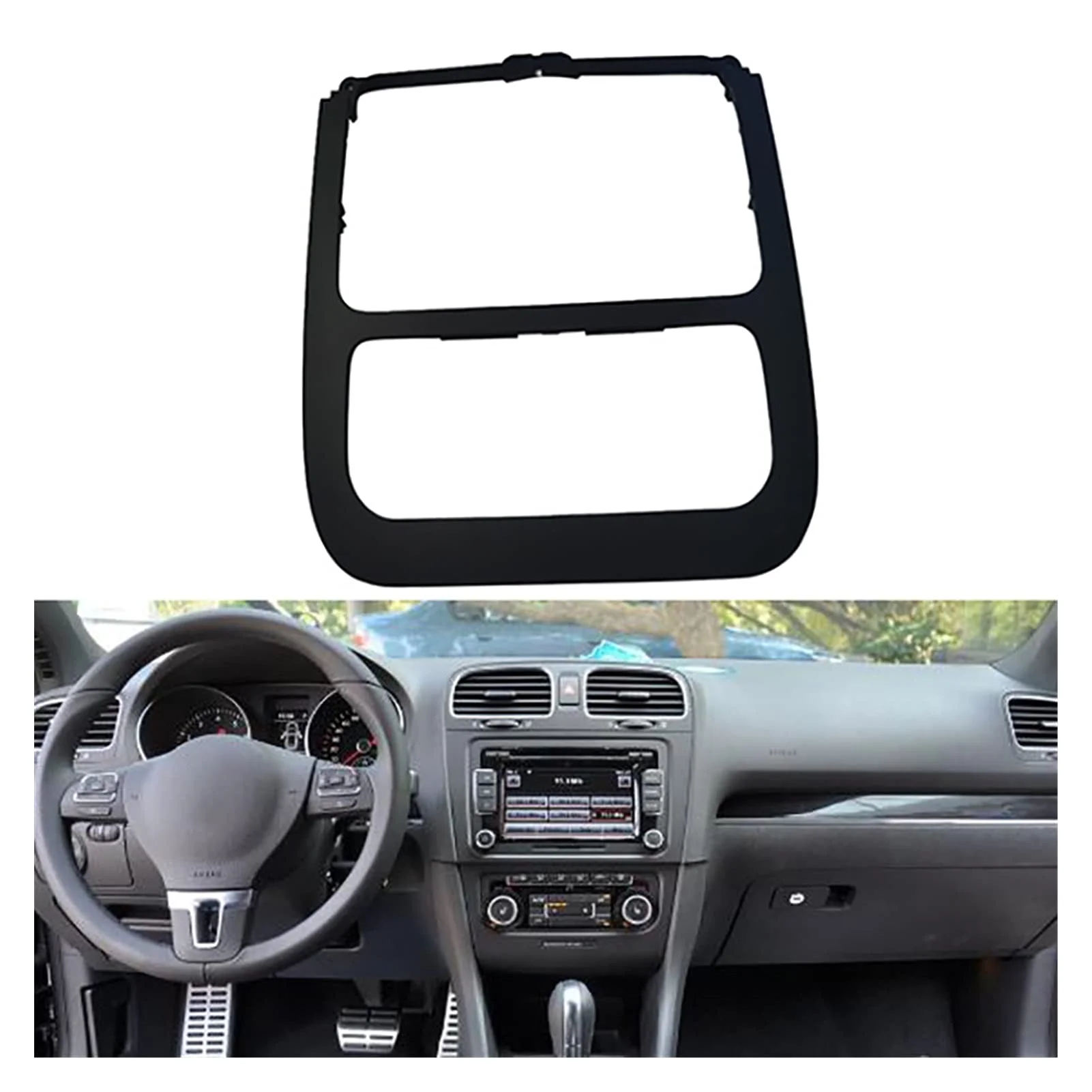 

1KD858069 Climate Air Control Switch Panel CD Trim Black Radio Surround Trim for VW J.etta MK5 2005-2010 1KD 858 069 1K0858069