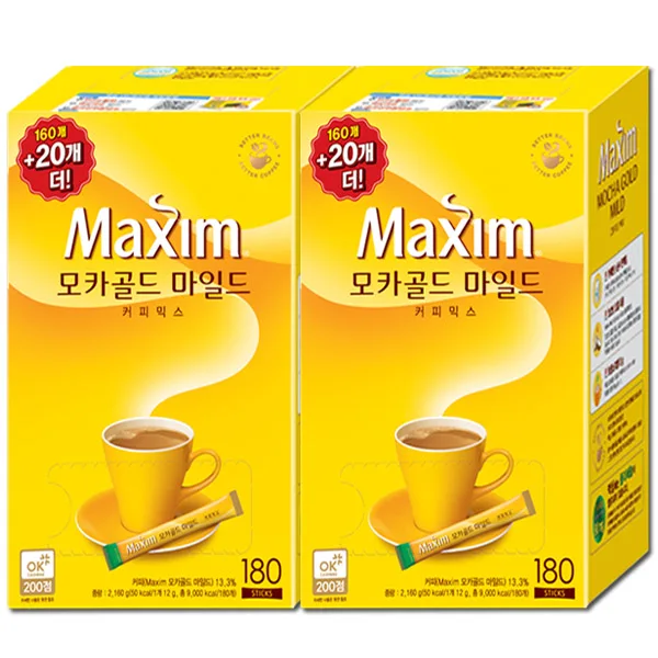 Maxim Moka Gold Coffee Mix 180T x 2 Total 360T