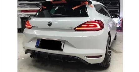 Rear Bumper Diffuser For VOLKSWAGEN Scirocco 2015 To 2021 Models-Auto Styling Spoiler Modified Spare Parts Quality Flap Splitter