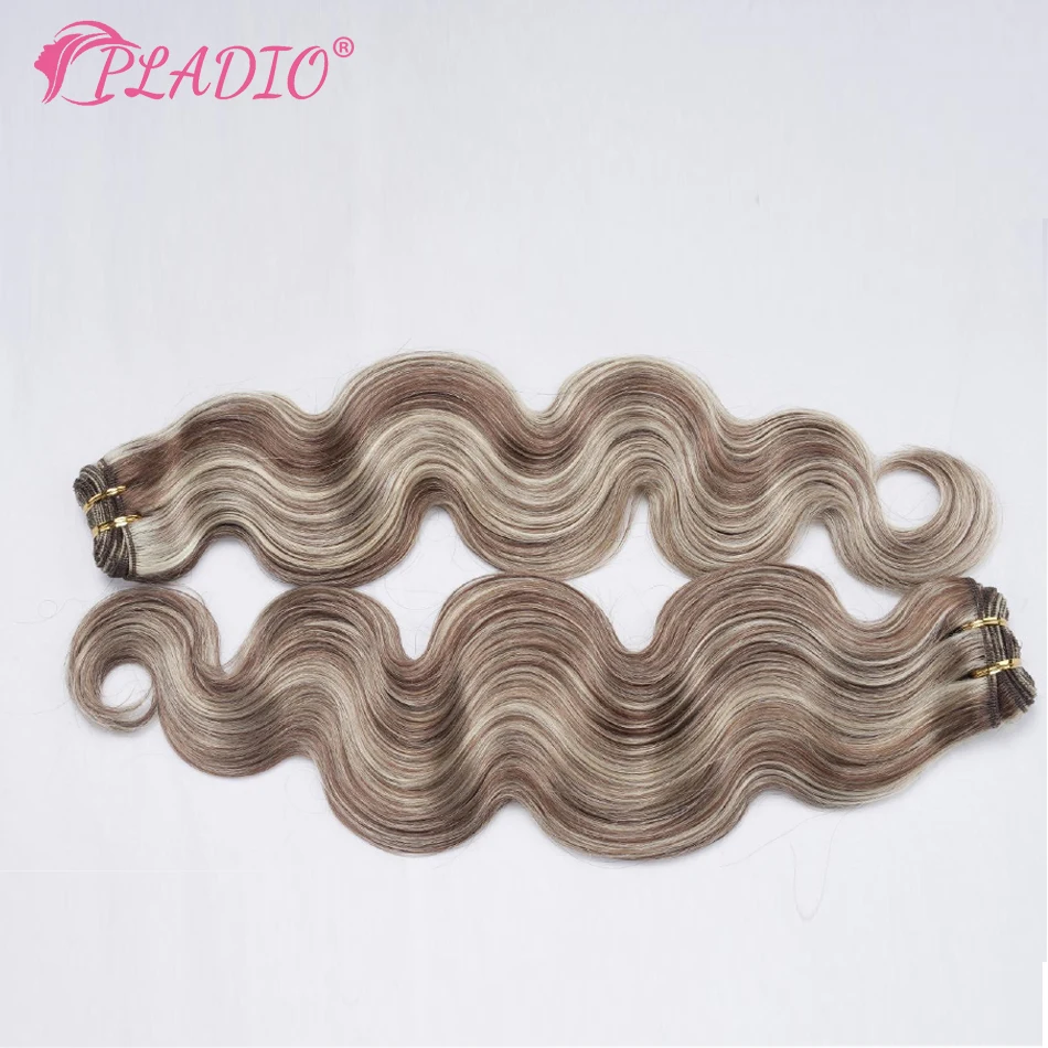 Human Hair Weft Extensions Brazilian Remy  Hair Bundles Sew In Weft Extensions Balayage Human  Hair Double Weft  Natural Color