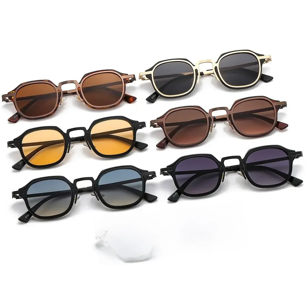 AliExpress NONE Punk Shades Vintage Trendy Driving Sun Glasses UV400 Protection Small Square Sunglasses for Women & Men