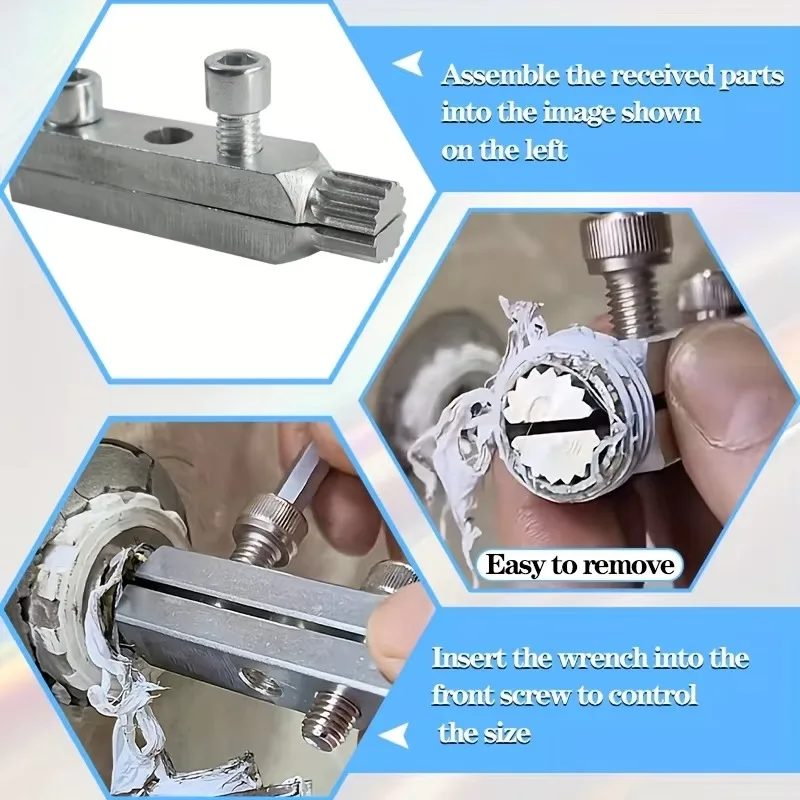Upgraded Faucet Angle Valve Broken Wire Extractor Tool, Portable Tap Water Pipe Repair Kit for PPR/PPE Pipes