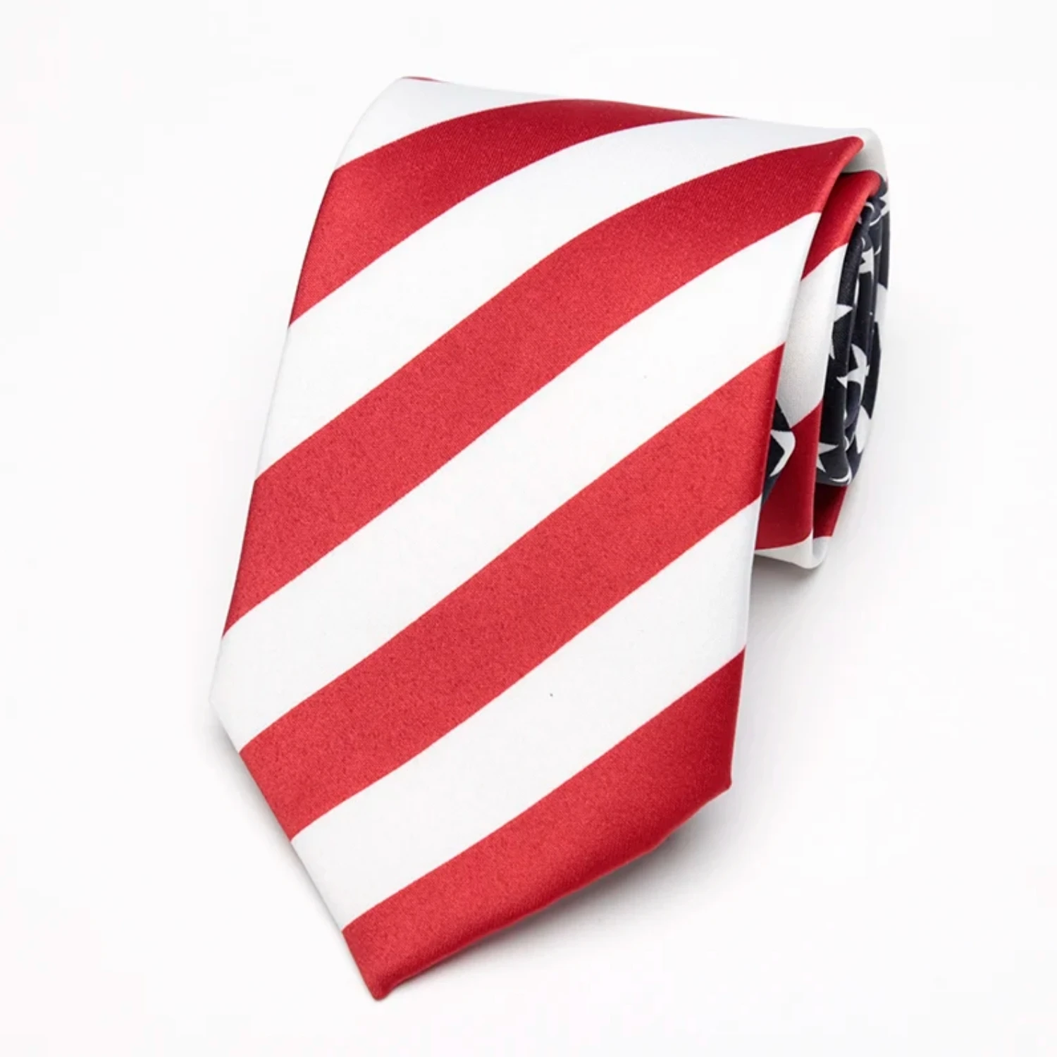 แฟชั่นคลาสสิกผ้าไหมเทียมลายดาวธงชาติอเมริกันเนคไทบุรุษสำหรับชายงานแต่งงานเนคไทสำหรับงานปาร์ตี้ธุรกิจเนคไท
