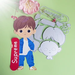 Exquisite 17cm Skateboard boy cutting dies DIY scrapbook, embossed card making, photo album decoration, handmade crafts