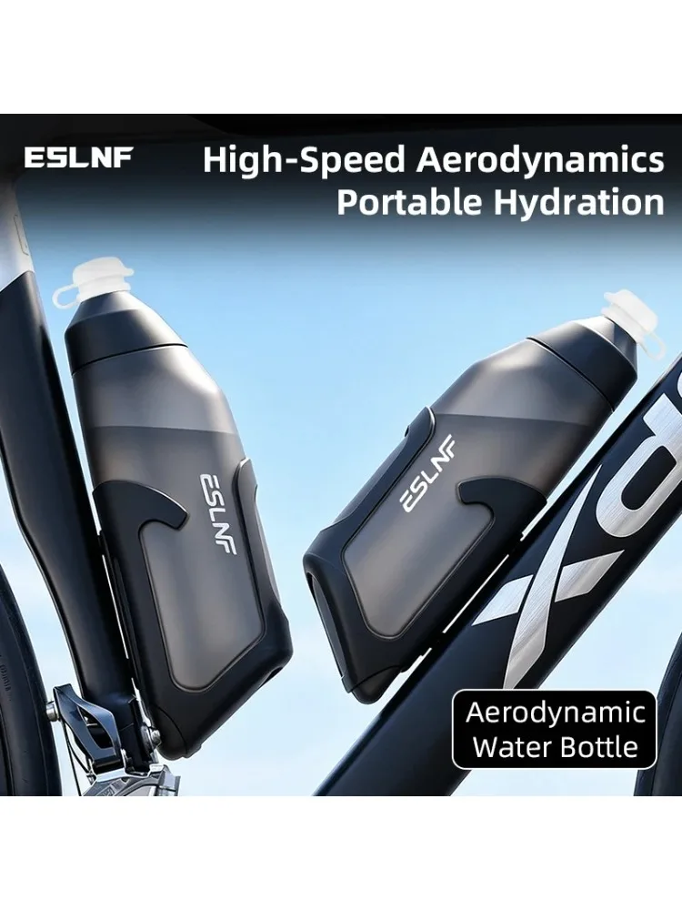 AliExpress ESLNF Cycling Water Bottle Aerodynamic 680ml Sports Kettle Water Bottle Bracket Set Squeeze Leakproof Sports Flask Frame Kettles