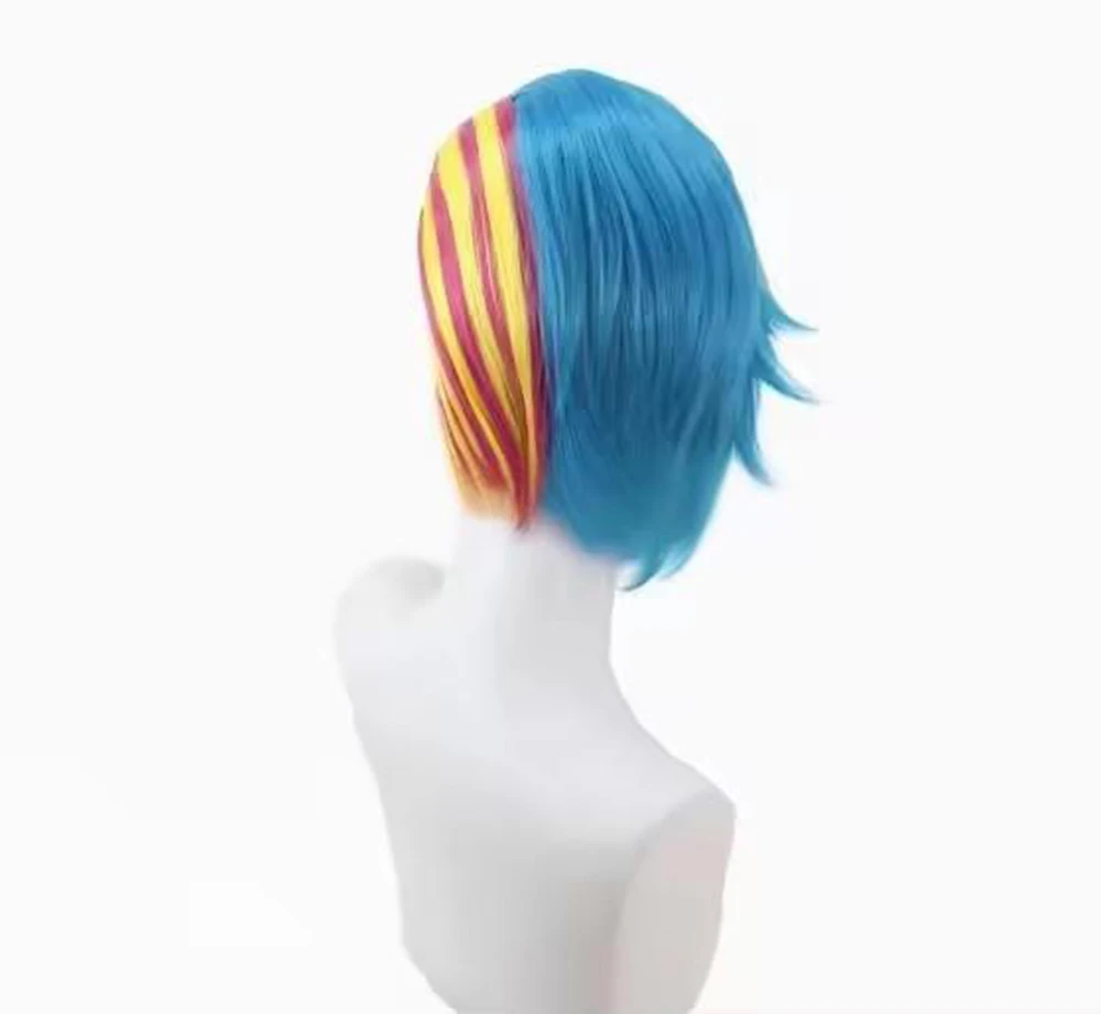 Peluca de Cosplay Gonbee Yamada, pelo de Anime azul personalizable, peluca de fibra sintética resistente al calor para disfraz de fiesta de Carnaval de Halloween