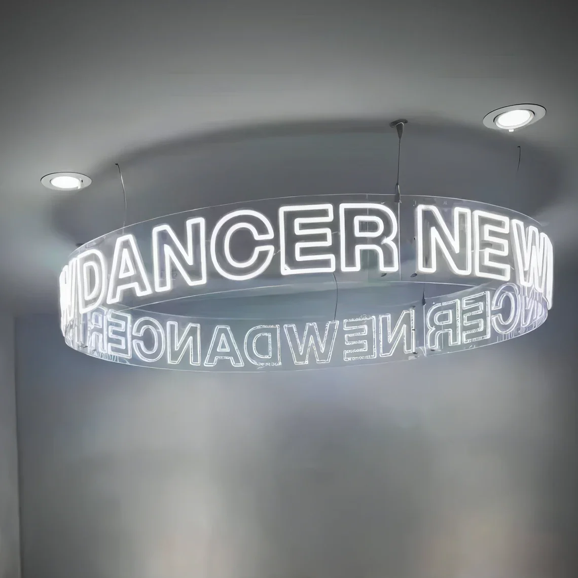 Round Neon Sign Logo Signage Bar Club Sign Salon Beauty Skin Store SignBusiness Signage Led Light Up Letter Outddor Dropshipping