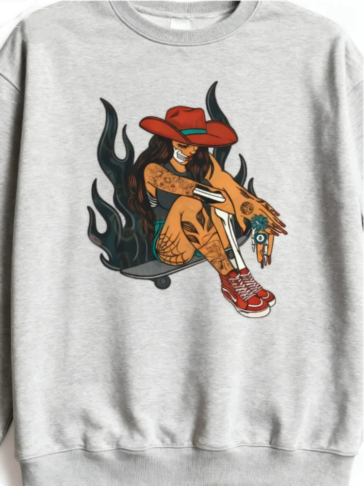 سويت شيرت بقلنسوة من القطن، موسيقى الريف، راعية البقر الغربية، رعاة البقر الغربية، ملابس الفتيات الأمريكية الغربية، بلوفر بقلنسوة للجنسين