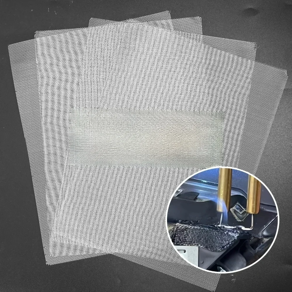 Maille de réparation en acier inoxydable pour pare-chocs de voiture, patchs de fissures à trous en plastique, treillis métallique de soudage réglable pour Machine à souder de réparation automobile