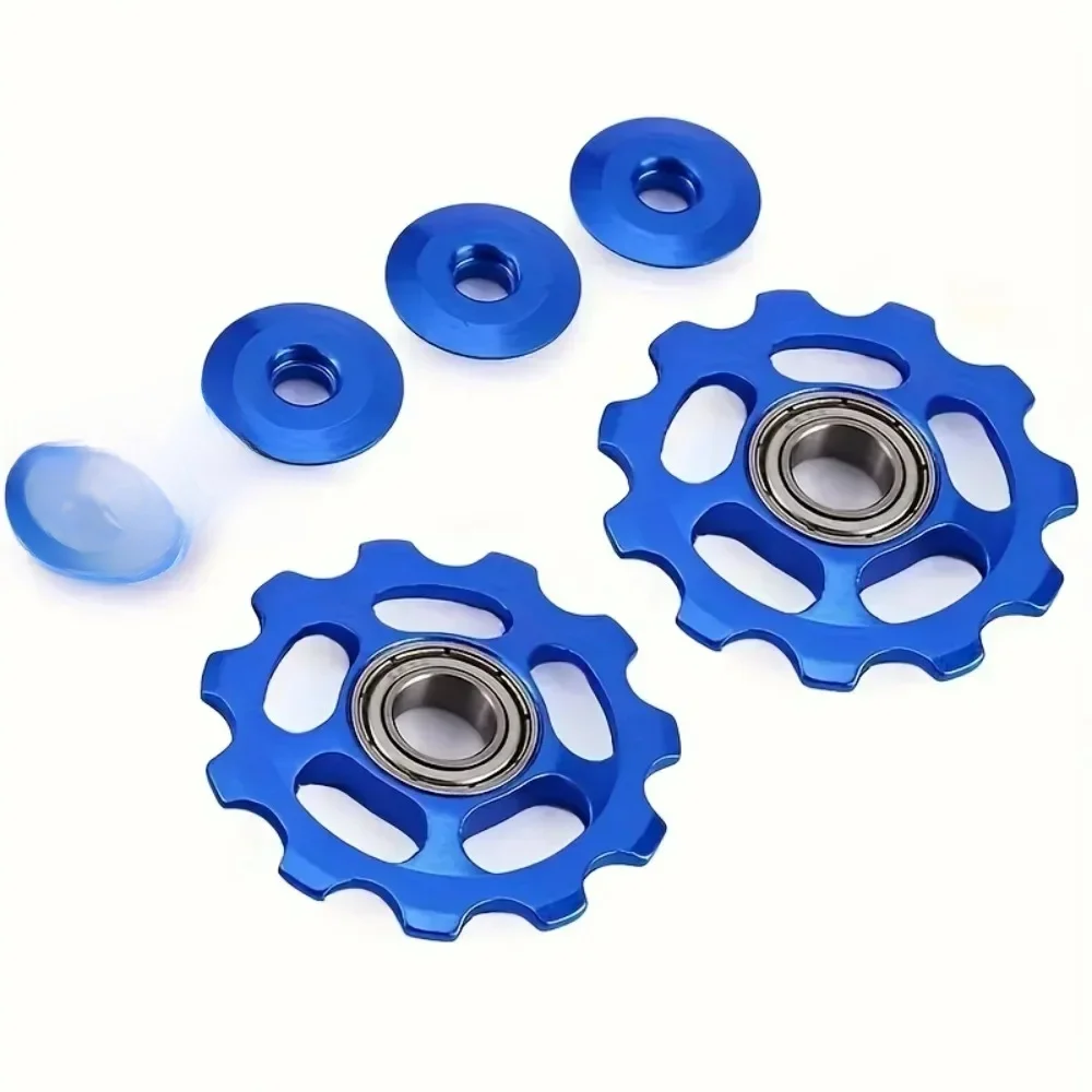 AliExpress 2pcs 11T High-Performance Aluminum Alloy Bike Jockey Wheels Upgrade - Durable, Lightweight, And Universal Fit