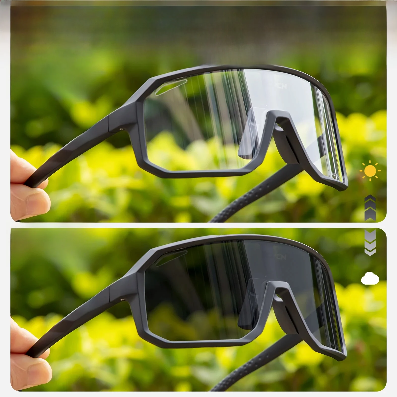 AliExpress SCVCN Photochromic Cycling Sunglasses Men MTB bike Sports Cycling Glasses Goggles UV400 Woman Bicycle Riding Driving Glasses