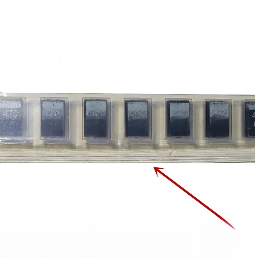 Oryginalny 20 sztuk/6.3V470UF 477 470UF 6V D7343 D kondensator tantalowy nowość w magazynie — zdjęcie 2