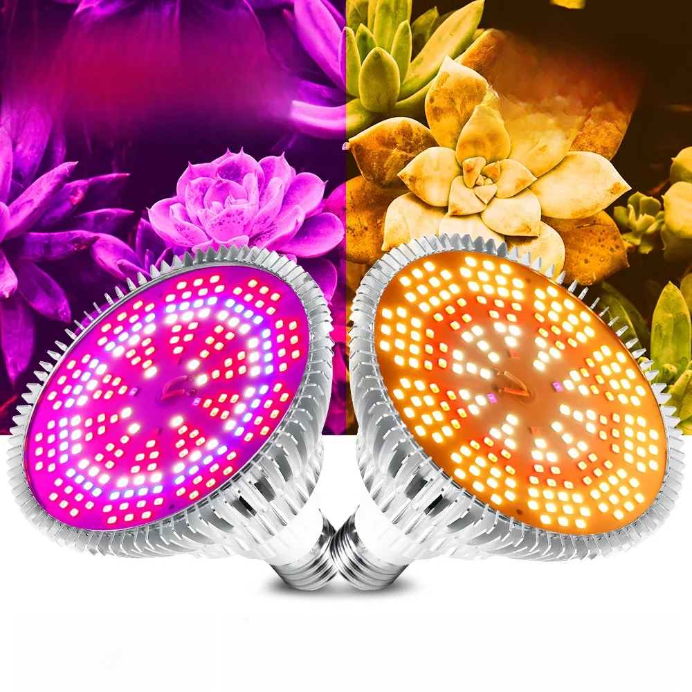 E27 LED Grow Light Bulb E14 Full Spectrum Plant Lamp Indoor Flower Seeds Hydroponics Cultivation Lights For Vegetable Growth Box