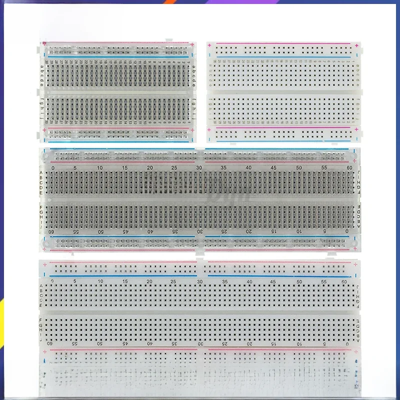 400 Punten Broodplank 830 punten Broodplank MB-102 Soldeerloze PCB testbord 400 Gat Broodplank MB102 Test Ontwikkelen DIY - afbeelding 2