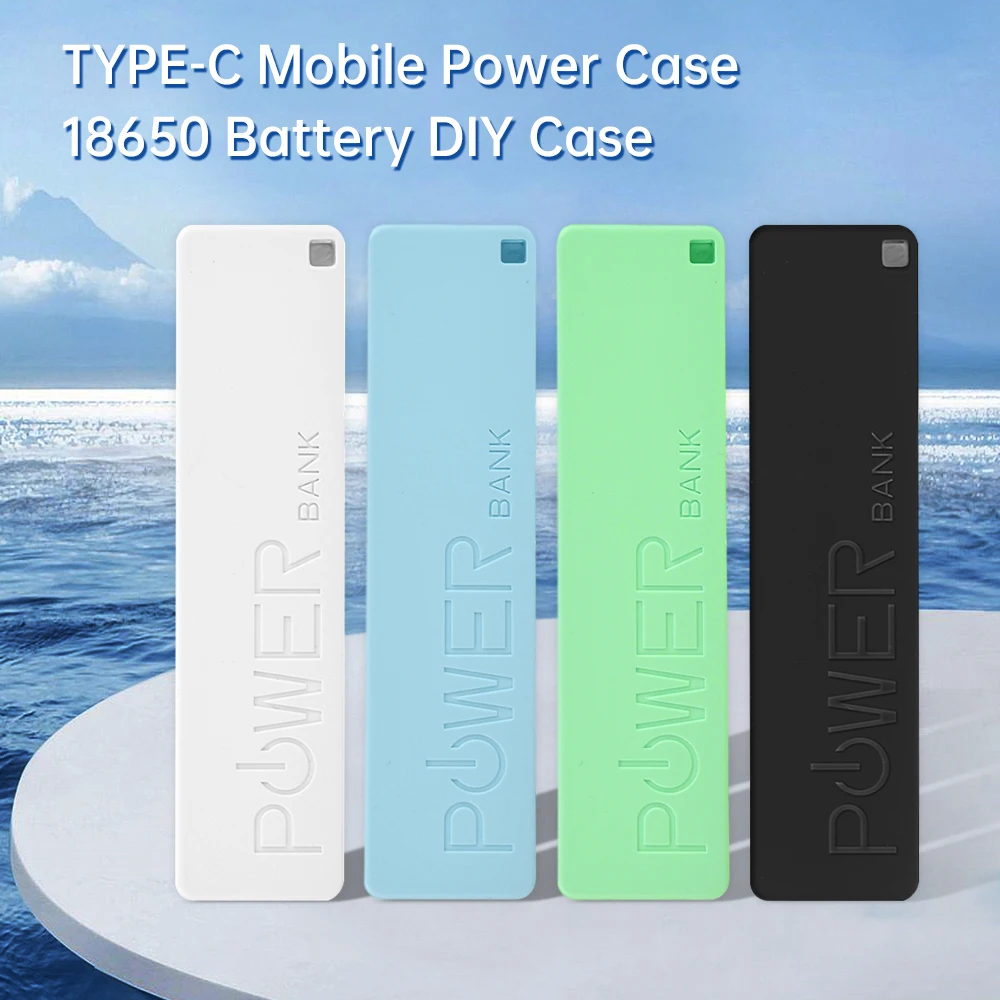 DIY TYPE-C 1 Section 18650 Power Bank Battery Charger Case Portable USB Power Bank Kit Storage Case DIY Mobile Power Supply Box
