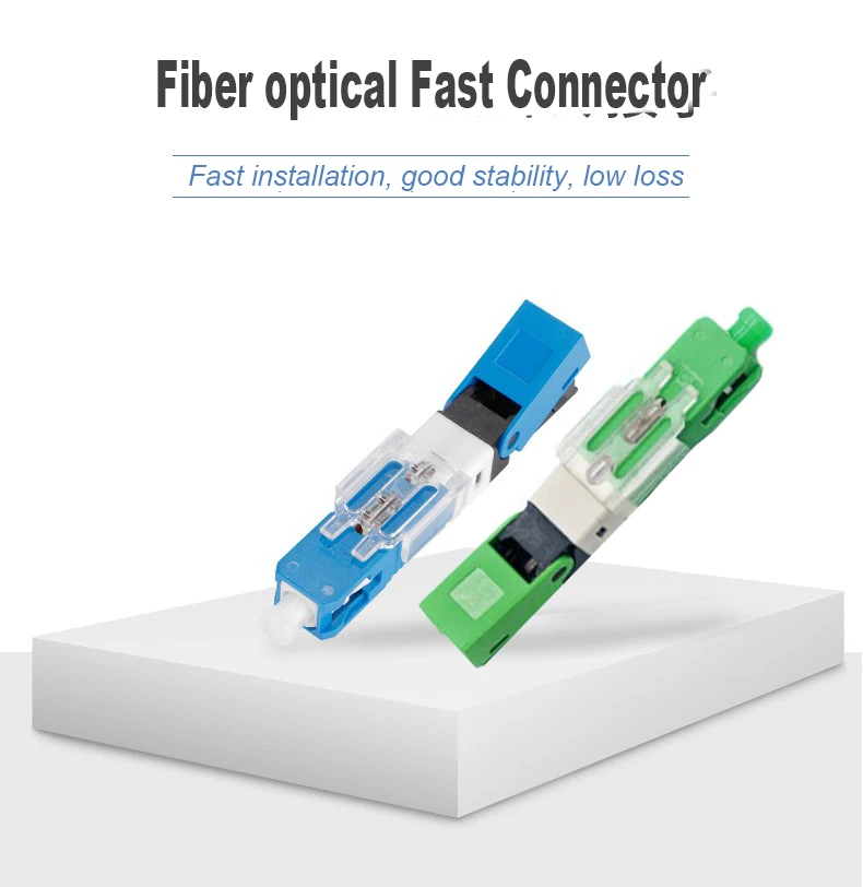 

FTTH ESC250D Fiber Optic SC APC Fast Connector 50-300pcs SM Single-Mode Optical Fiber Quick SC Connector UPC Free shipping