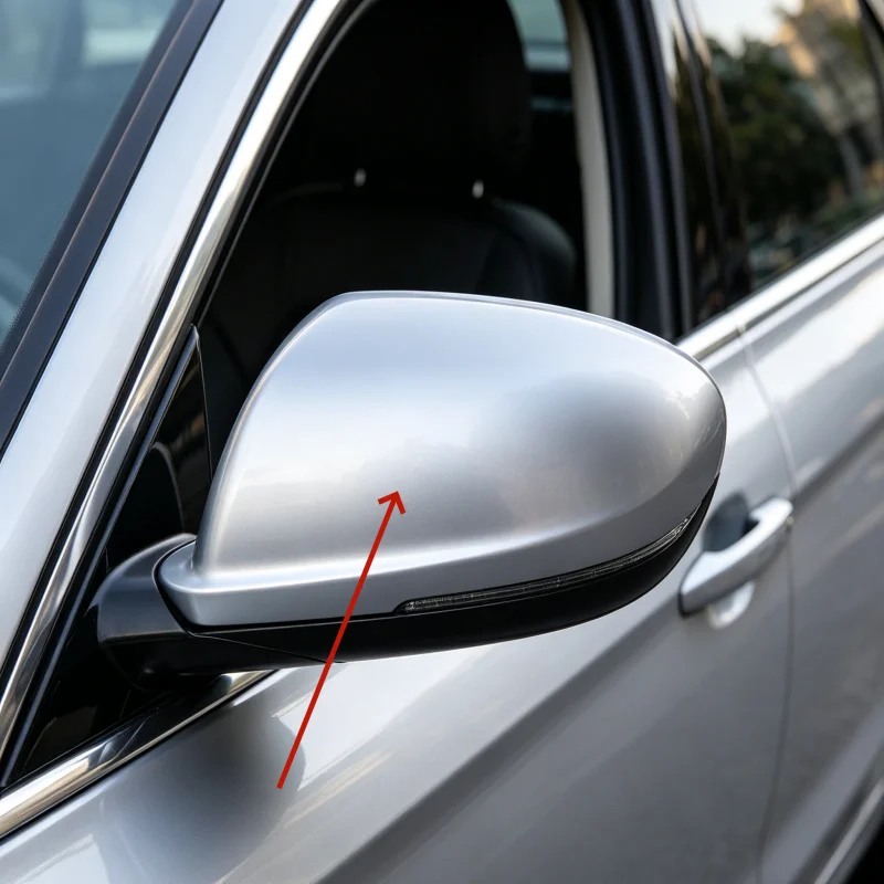 

For MAZDA 2 MAZDA 3BL 2009-2013 Left Car Side Mirror Cover Passenger Side Wing Mirror Cover Cap Silver Replacement Cover